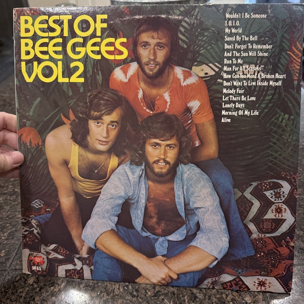 Best‎ Of Bee Gees Vol.2  1973 LP Vinyl-VG/EX. SO 875 Original Insert Classic
